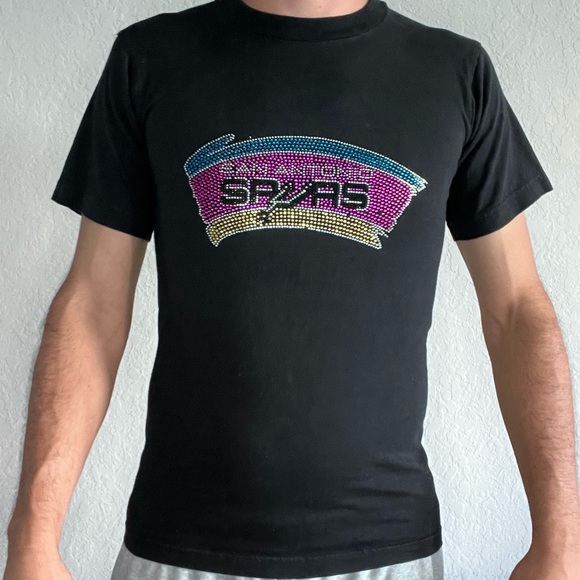 Womens San Antonio spurs shiny tee - Picture 2 of 3